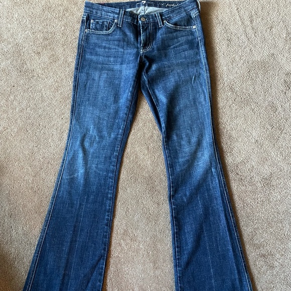 7 for all Mankind Jeans A pocket flare size 28 - Picture 1 of 3